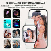Strengthsphere Kids Smart Watch Phone 2G showcasing personalized custom watch dials with various designs and sizes.