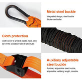 Strengthsphere Heavy Duty Pull Up Bands Set features metal steel buckle, cloth protection, and auxiliary adjustable steel buckle.