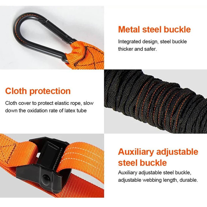 Strengthsphere Heavy Duty Pull Up Bands Set features metal steel buckle, cloth protection, and auxiliary adjustable steel buckle.