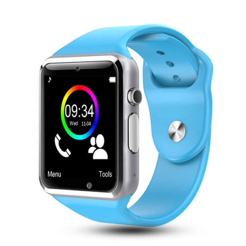 Strengthsphere Kids Smart Watch Phone 2G in blue with colorful display and touch screen features.