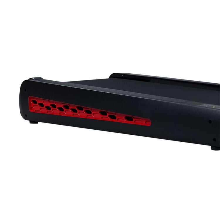Strengthsphere Incline Walking Pad Treadmill side view highlighting the stylish design and ventilation.