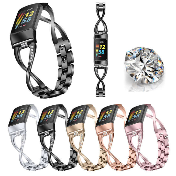 StrengthSphere Diamond Metallic Smartwatch Band