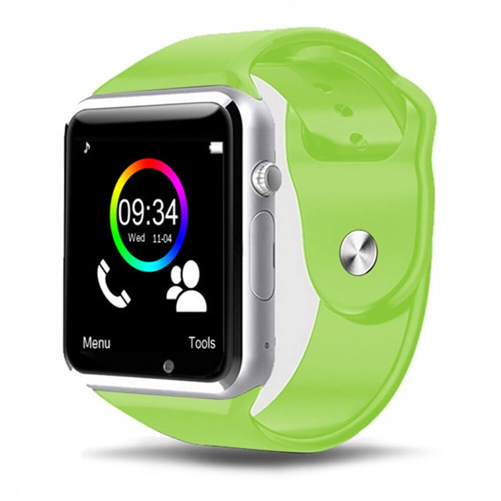 Strengthsphere Kids Smart Watch Phone 2G in green with colorful display and calling features.