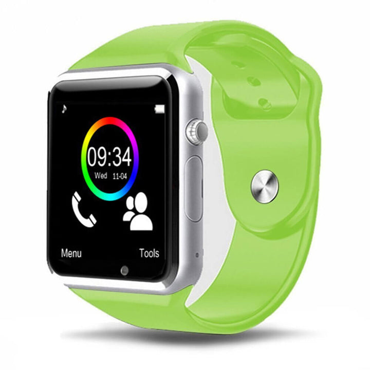 Strengthsphere Kids Smart Watch Phone 2G in green with colorful display and calling features.