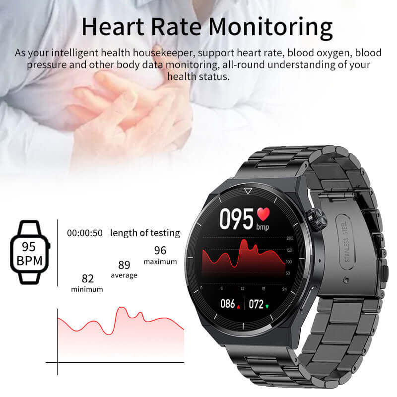StrengthSphere Bluetooth Smartwatch for Men