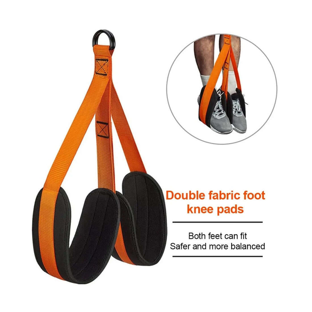 Strengthsphere Heavy Duty Pull Up Bands Set featuring double fabric foot knee pads for improved stability and balance.