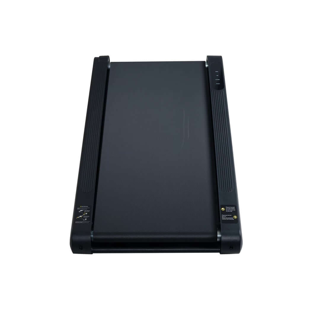 Strengthsphere Incline Walking Pad Treadmill flat design for home fitness, compact and portable, ideal for small spaces.