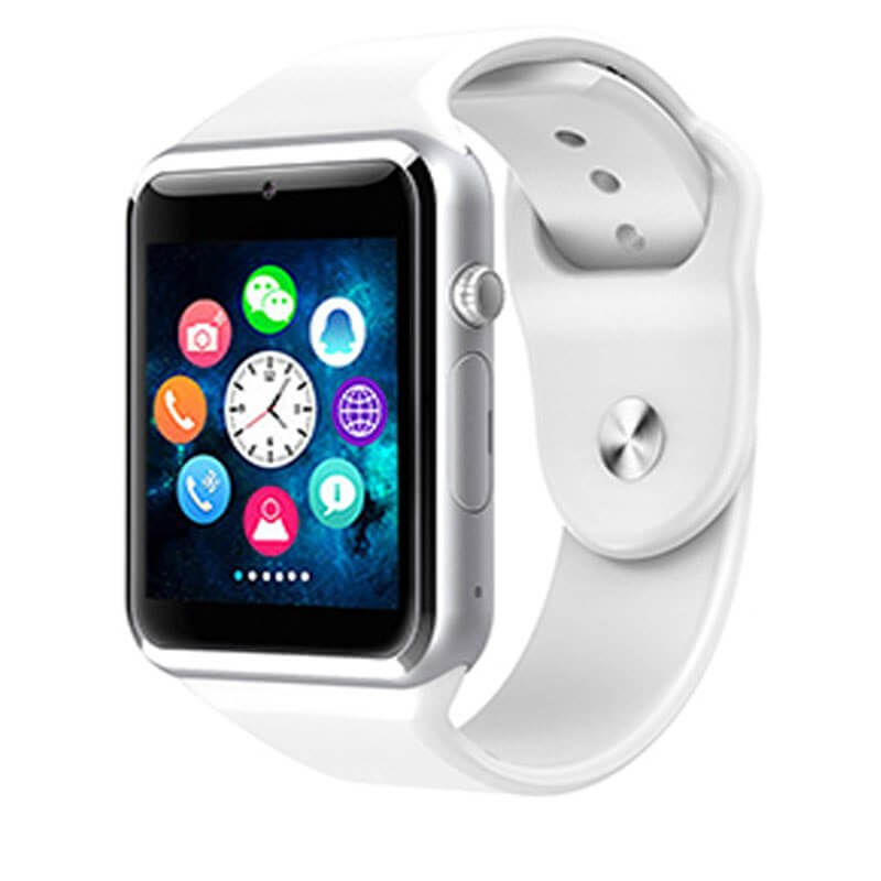 Strengthsphere Kids Smart Watch Phone 2G with colorful app icons and sleek white band.