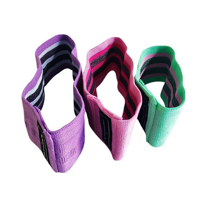 Strengthsphere 3 Pack Resistance Loop Bands in different colors for enhanced workout and fitness support.