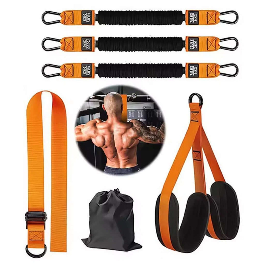 Strengthsphere Heavy Duty Pull Up Bands Set includes adjustable resistance bands for strength training and pull-up assistance.