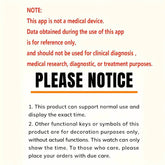 Notice about Strengthsphere Kids Smart Watch Phone 2G not being a medical device, only for time display.