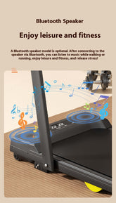 Bluetooth speaker feature on Strengthsphere Adjustable Slope Treadmill for leisure and fitness.