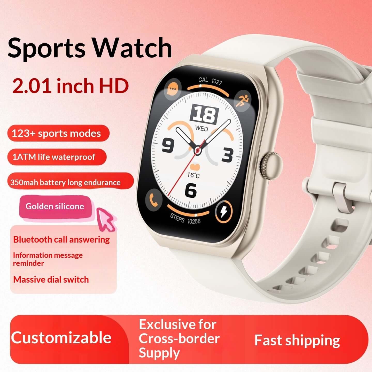 StrengthSphere Sports Fitness Smartwatch