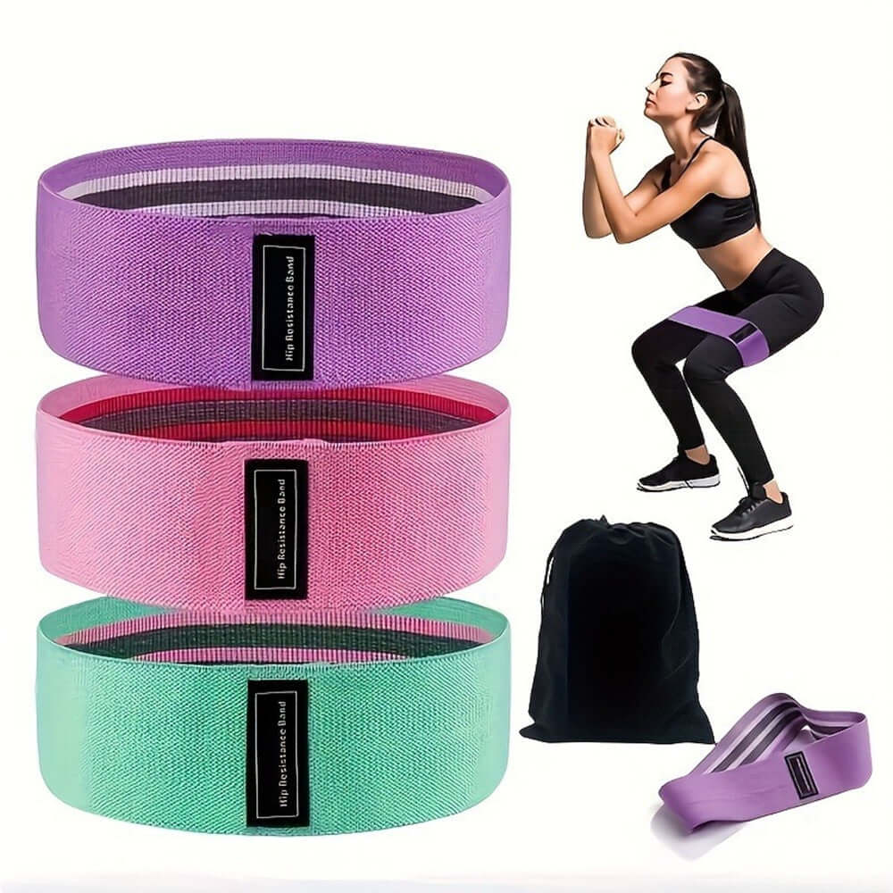 Strengthsphere 3 Pack Resistance Loop Bands for effective home workouts and strength training exercises.