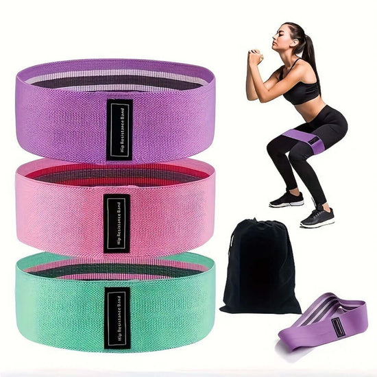 Strengthsphere 3 Pack Resistance Loop Bands for effective home workouts and strength training exercises.